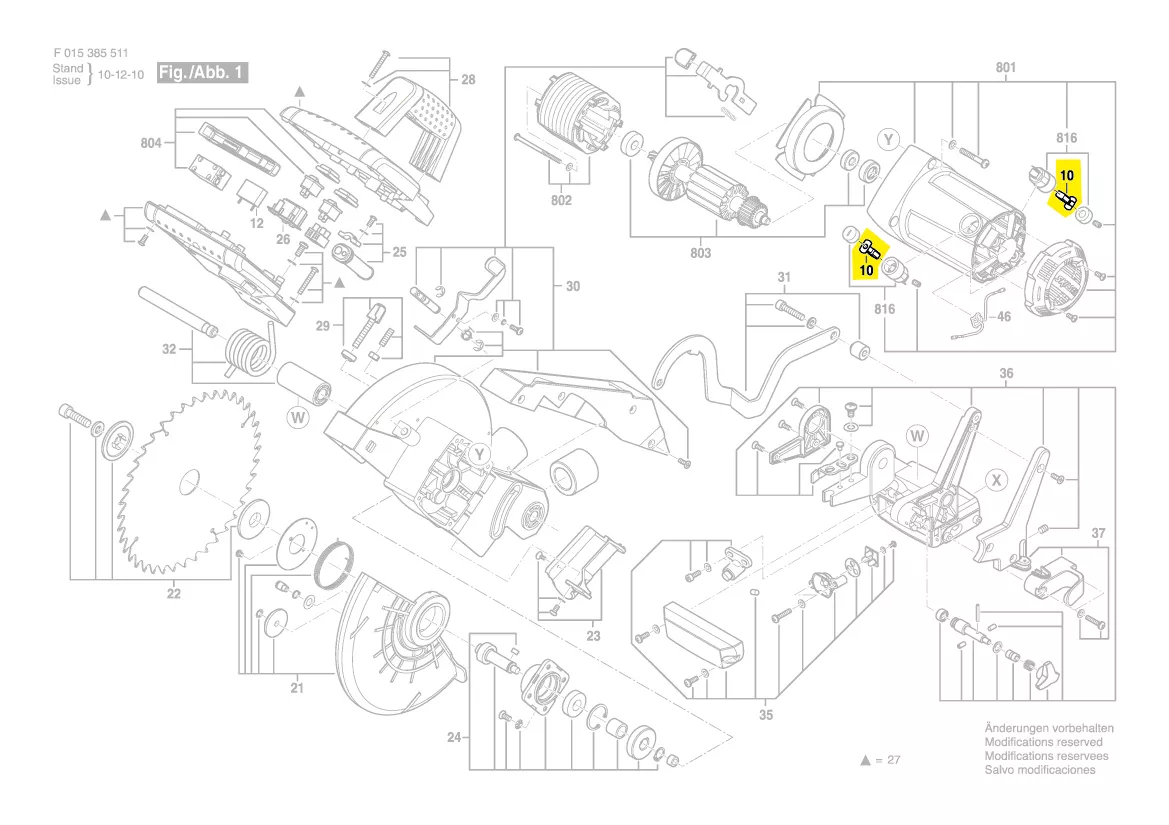 Balais charbon 2 610 Z01 971 BOSCH